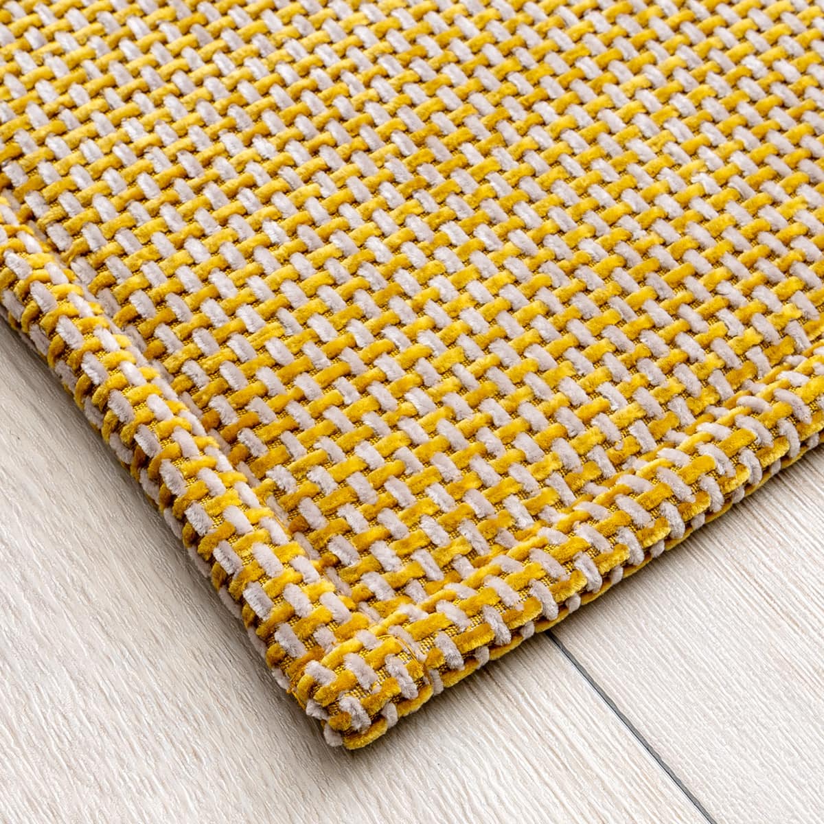 シェニール織ラグ シェニフ 90×180cm(イエロー) | ニトリネット【公式