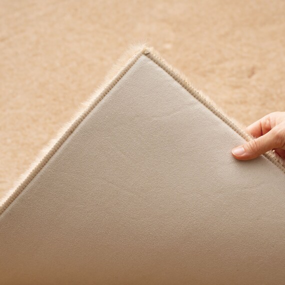 フェイクファーラグ 90×180cm (ファリー/ベージュ) 3枚目画像