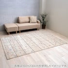 ウィルトンラグ サラ (アイボリー) 80×140cm 1枚目画像