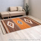 ウィルトンラグ メルクリウス (ブラウン) 200×250cm 1枚目画像