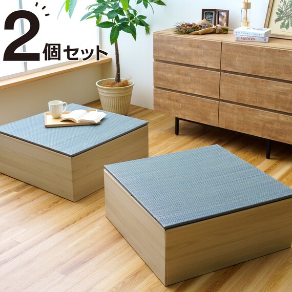 小上がり段ボール畳 2個セット(グレー) 1枚目画像