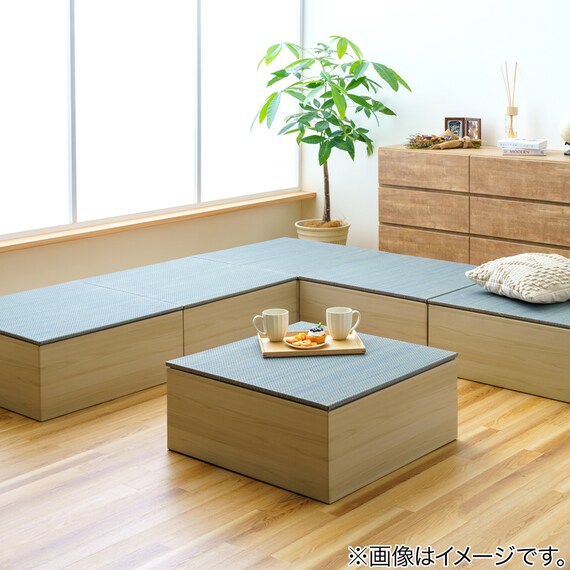 小上がり段ボール畳 2個セット(グレー) 2枚目画像