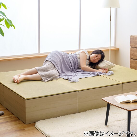 小上がり段ボール畳 2個セット(無地) 2枚目画像