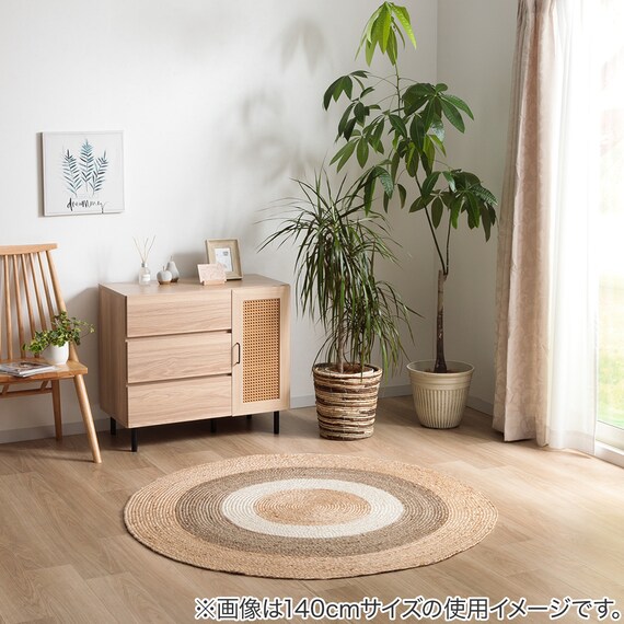 ジュートラグ ルッカ(100cm 円形) 6枚目画像