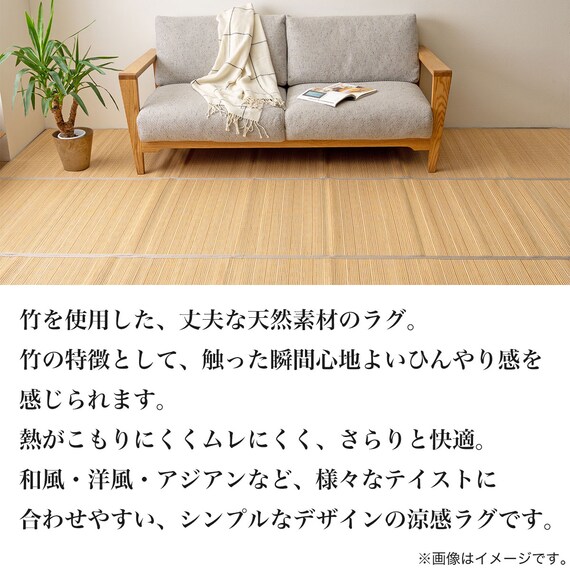 竹ラグ ヨーク 江戸間6畳 9枚目画像