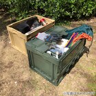 TRUSCO オリコン 蓋つき折りたたみコンテナ 50L(オリーブドラブ) 7枚目画像