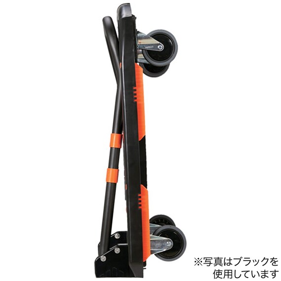 TRUSCO 樹脂台車 カルティオ (新型) 780×490 折畳(ブルー)樹脂ストッパー付 6枚目画像