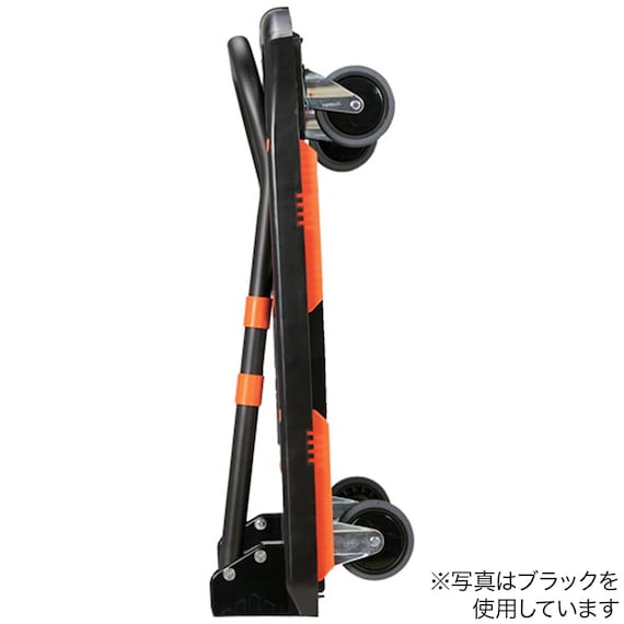 TRUSCO 樹脂台車 カルティオ (新型) 780×490 折畳(ブルー)樹脂ストッパー付 6枚目画像