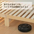 セミダブル 組立簡単 折りたたみすのこベッド 4枚目画像