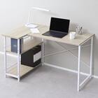 ラック付きL字デスク (ホワイト) 1枚目画像