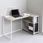 ラック付きL字デスク (ホワイト) 2枚目画像