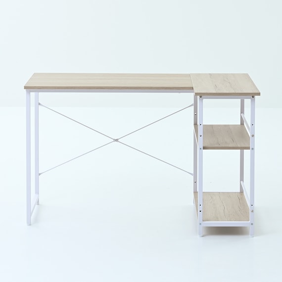 ラック付きL字デスク (ホワイト) 5枚目画像