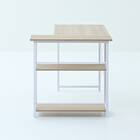 ラック付きL字デスク (ホワイト) 6枚目画像