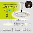 人感センサー搭載 ファン付き ライト (引掛けモデル) 2枚目画像