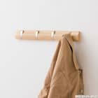 ピン止めウォールハンガー4連(ナチュラル) 3枚目画像