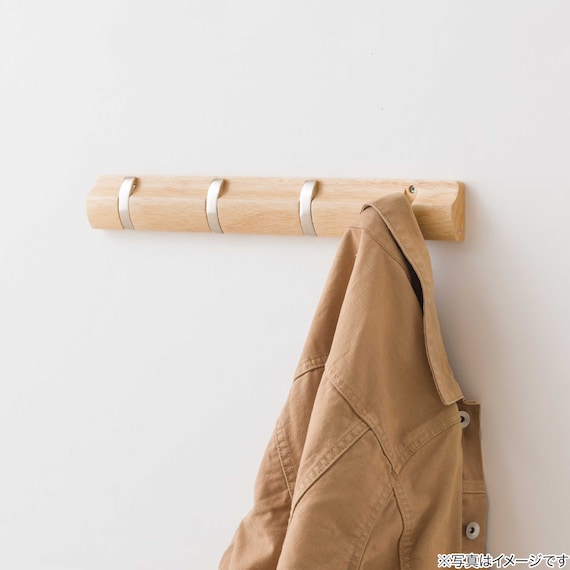 ピン止めウォールハンガー4連(ナチュラル) 3枚目画像