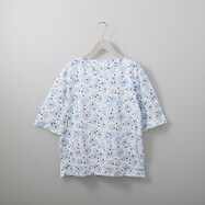 リーフドット綿スラブ５分袖Ｔシャツ　(61013)