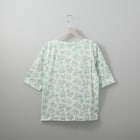 リーフドット綿スラブ5分袖Tシャツ (61013) 2枚目画像