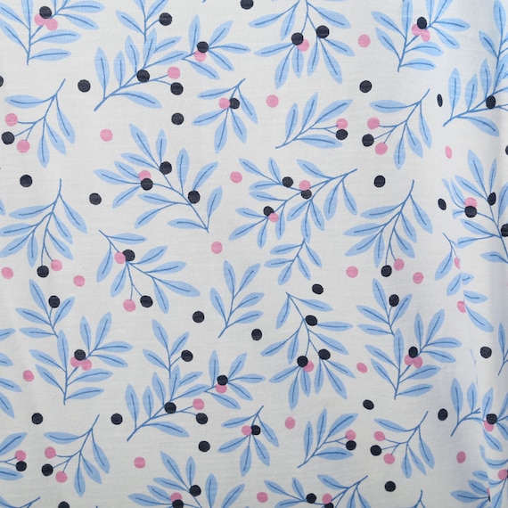 リーフドット綿スラブ5分袖Tシャツ (61013) 3枚目画像