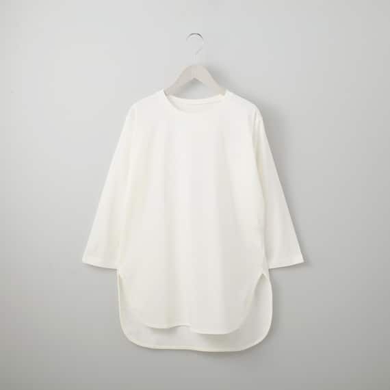 汗じみ防止裾ラウンドクルーネックプルオーバー (61015) 1枚目画像