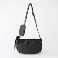 ミニポーチ付ナイロンワンショルダーバッグ (91008)