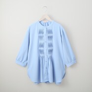 【N+商品】ねじりピンタックチュニックブラウス　(51018)