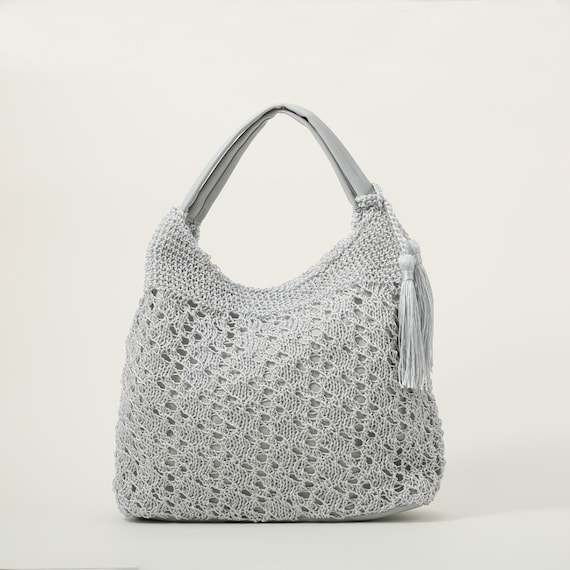 透かし編みバッグC1 (91011) 1枚目画像