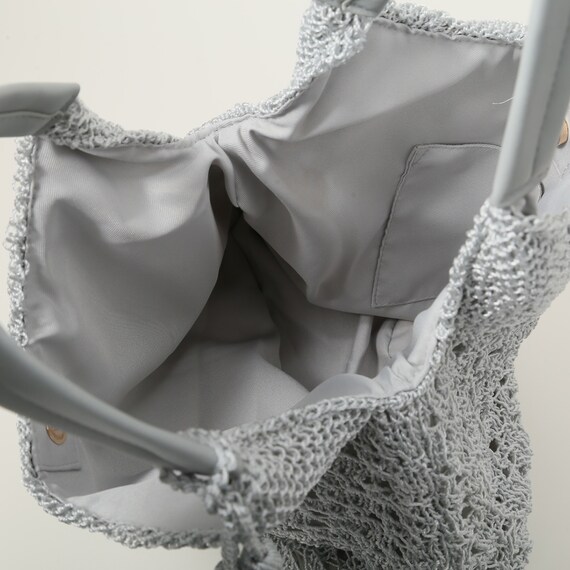 透かし編みバッグＣ１　(91011) 5枚目画像