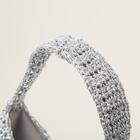 メタリック透かし編みバッグ (91012) 3枚目画像