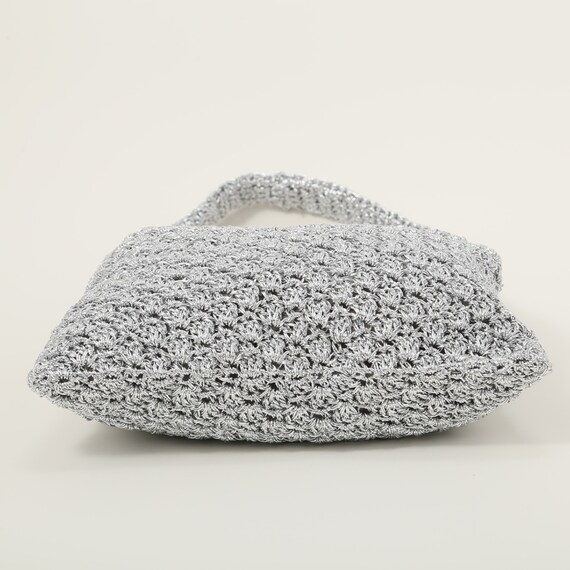 メタリック透かし編みバッグ (91012) 4枚目画像