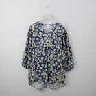 レーヨン花柄Vネックブラウス (51020) 1枚目画像