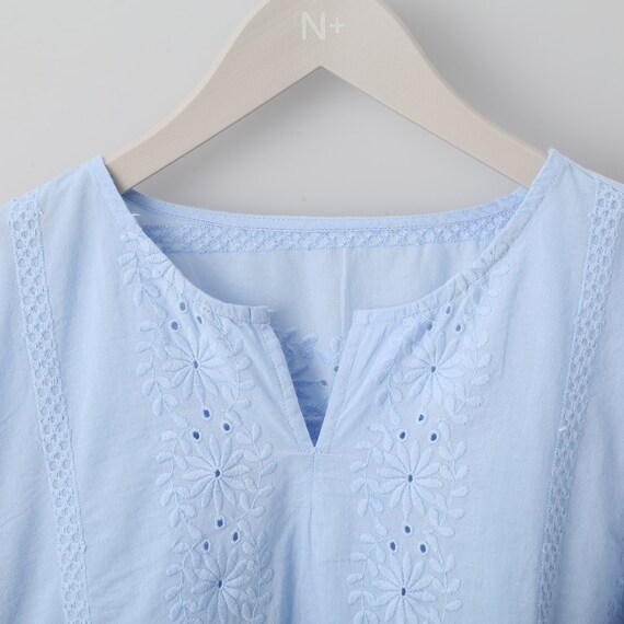 シフリー花柄刺繍ブラウス　(51015) 6枚目画像