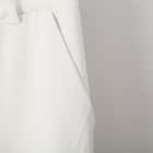 透けにくい白テーパードパンツ (21017) 4枚目画像
