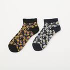 大人の楽らくソックスフロート花柄タイプ (91037) 2枚目画像