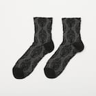 大人の楽らくソックスフロートアラベスク柄タイプ (91039) 1枚目画像