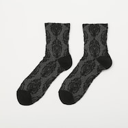 大人の楽らくソックスフロートアラベスク柄タイプ (91039)