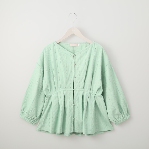 刺繍タックブラウス (51021) 1枚目画像