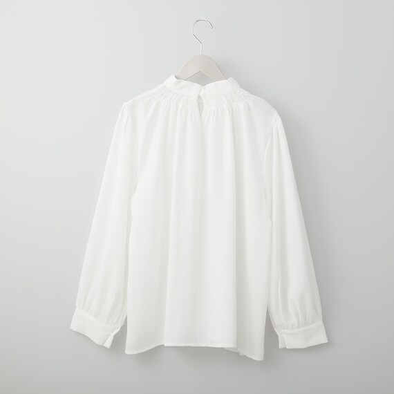 スタンドネックシャーリングブラウス (51022) 2枚目画像