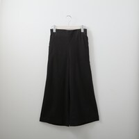 【N+商品】接触冷感麻混ワイドパンツショート丈　Ｓサイズ　(21030)