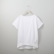 【N+商品】接触冷感ＵＶカットＵＳＡコットン裾タックＴシャツ　(61018)