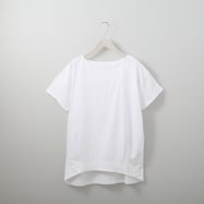 接触冷感UVカットUSAコットン裾タックTシャツ (61018)