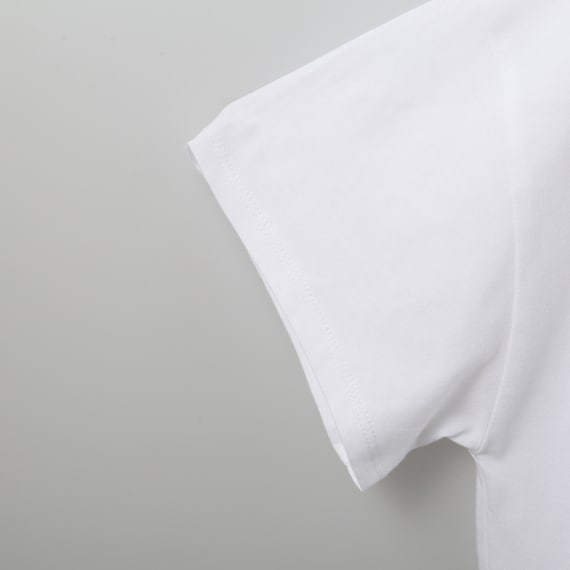 接触冷感UVカットUSAコットン裾タックTシャツ (61018) 4枚目画像