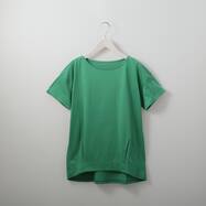 接触冷感ＵＶカットＵＳＡコットン裾タックＴシャツ　(61018)