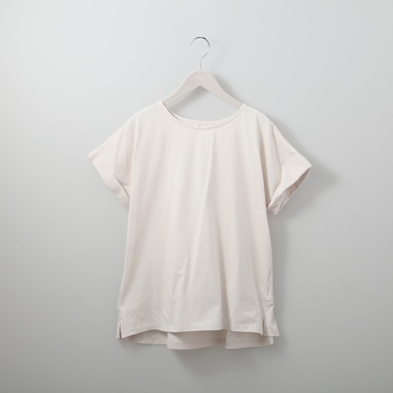 接触冷感UVカットUSAコットンバックタックTシャツ (61019) 1枚目画像