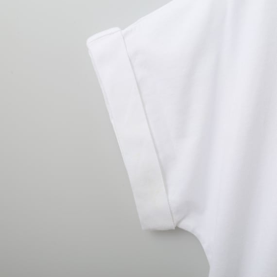 接触冷感UVカットUSAコットンバックタックTシャツ (61019) 5枚目画像