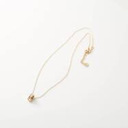 ステンレスミニリングネックレス　(91025)