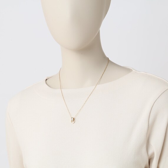 ステンレスミニリングネックレス　(91025) 4枚目画像