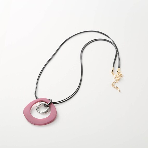 カラーアクリルネックレス (91043) 1枚目画像