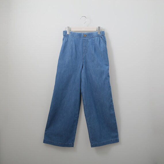 接触冷感やわらかデニムワイドパンツＣ１　(21035) 1枚目画像