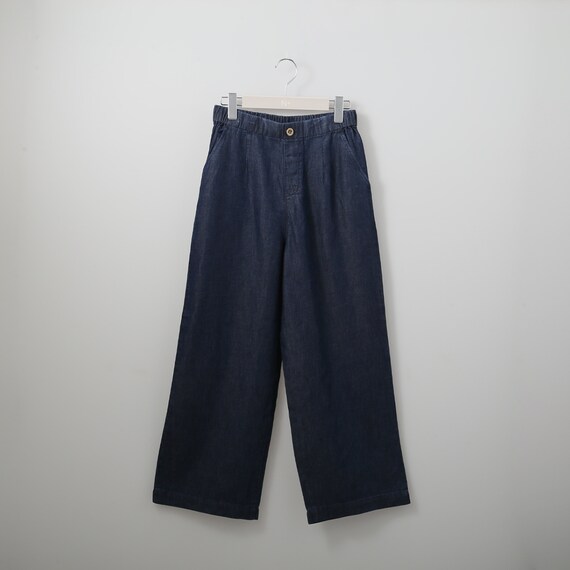 接触冷感やわらかデニムワイドパンツＣ１　(21035) 1枚目画像